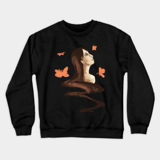 Butterflies in the night Crewneck Sweatshirt